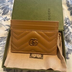 Gucci Brown Leather Card Holder